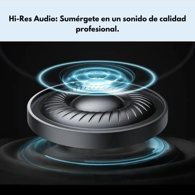 AUDIFONOS BLUETOOTH 123HRS ANC HI-RES IPX-4 SOUNDPEATS SPACE - 3