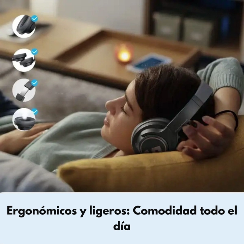 AUDIFONOS BLUETOOTH 123HRS ANC HI-RES IPX-4 SOUNDPEATS SPACE - 5