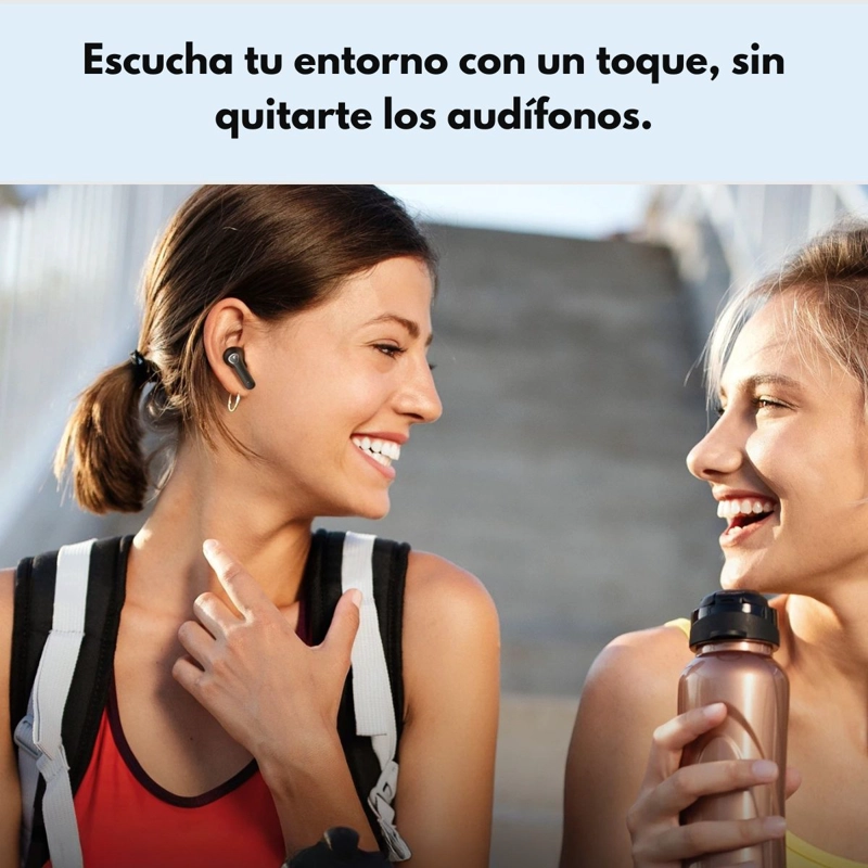 AUDIFONOS BLUETOOTH ANC Y MODO JUEGO IPX4 SOUNDPEATS T3 PRO - 8