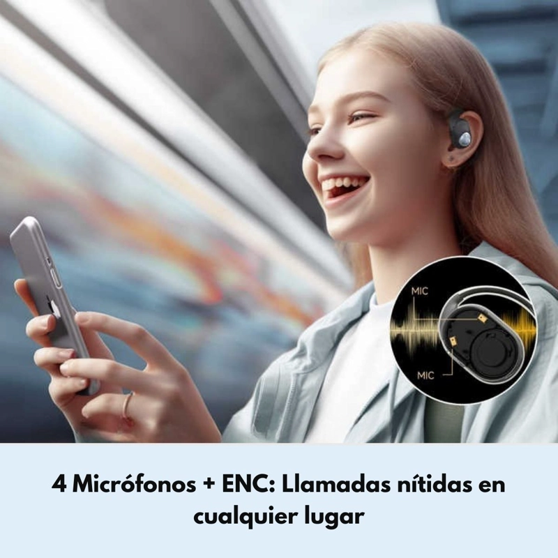 AUDIFONOS INALAMBRICOS ENC IPX5 SOUNDPEATS GOFREE2+ - 5