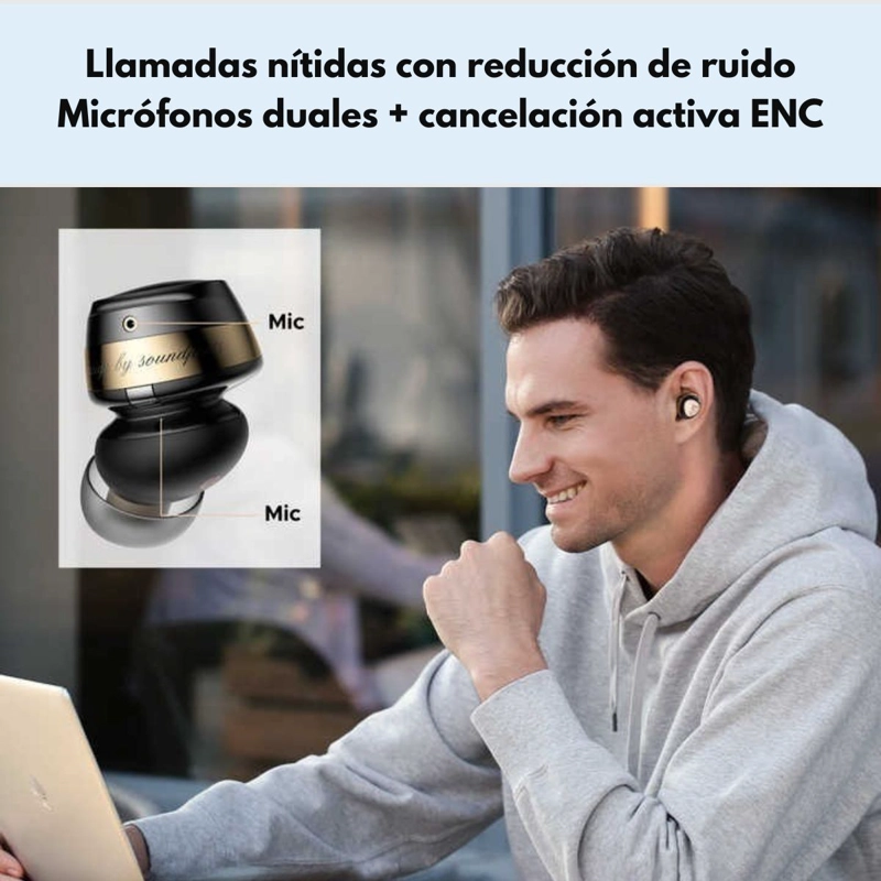 AUDIFONOS HI-RES BLUETOOTH 5.3 ANC IPX SOUNDPEATS OPERA 05 - 3