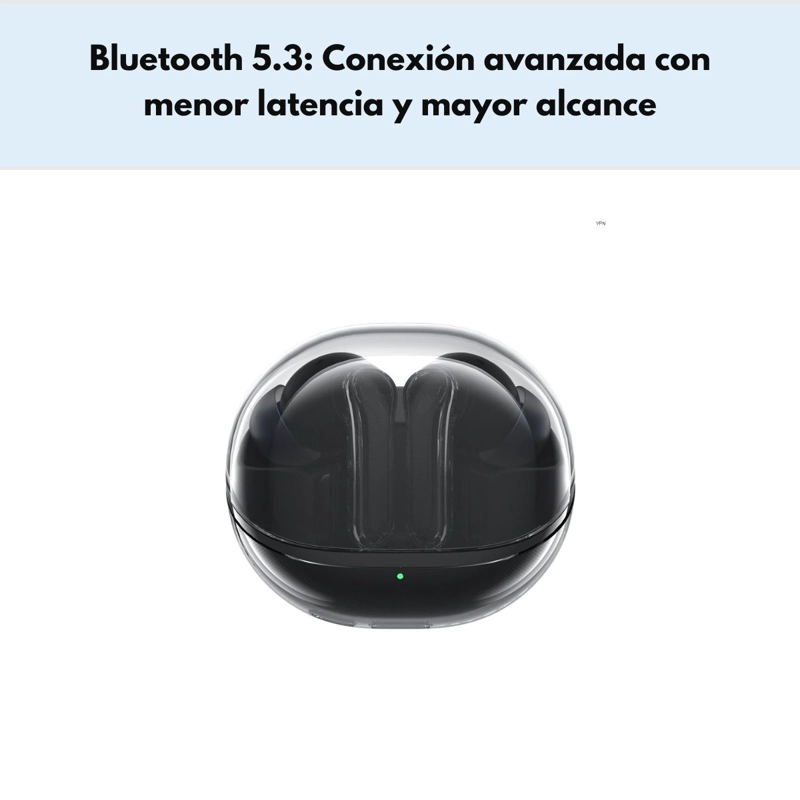 AUDIFONOS INALAMBRICOS TWS ENC IPX4 SOUNDPEATS CLEAR - 4