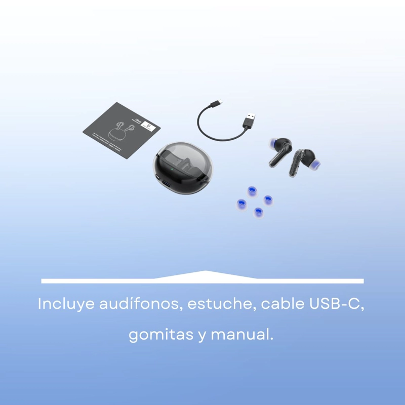 AUDIFONOS INALAMBRICOS TWS ENC IPX4 SOUNDPEATS CLEAR - 9