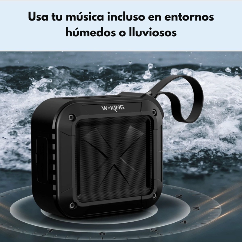 PARLANTE BLUETOOTH OUTDOOR IPX6 NFC FM 10 HORAS W-KING S7 - 7