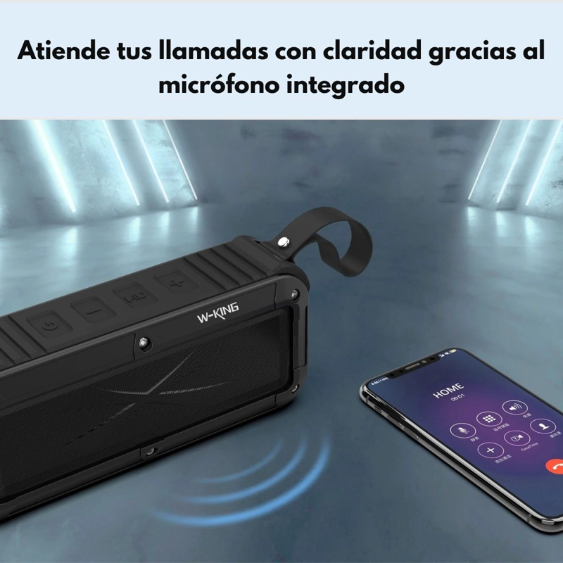 PARLANTE BLUETOOTH OUTDOOR IPX6 NFC FM 8 HORAS W‑KING S20 - 6