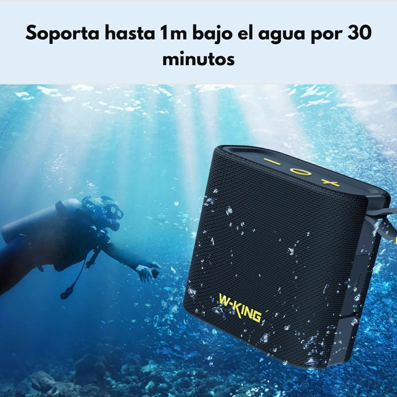 PARLANTE BLUETOOTH OUTDOOR IPX7 6W FM 10 HORAS W‑KING D2 - 4