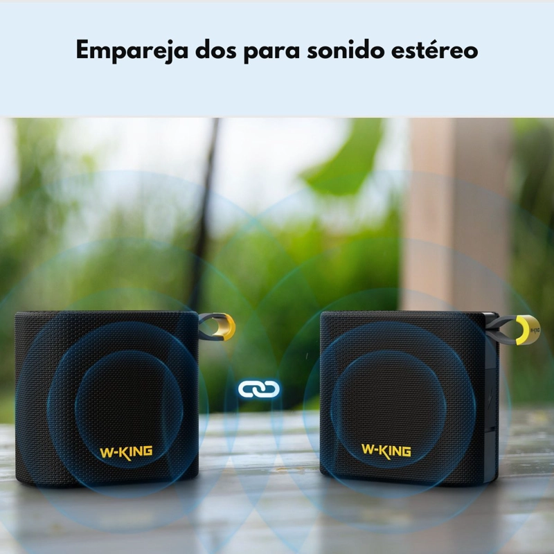 PARLANTE BLUETOOTH OUTDOOR IPX7 6W FM 10 HORAS W‑KING D2 - 6