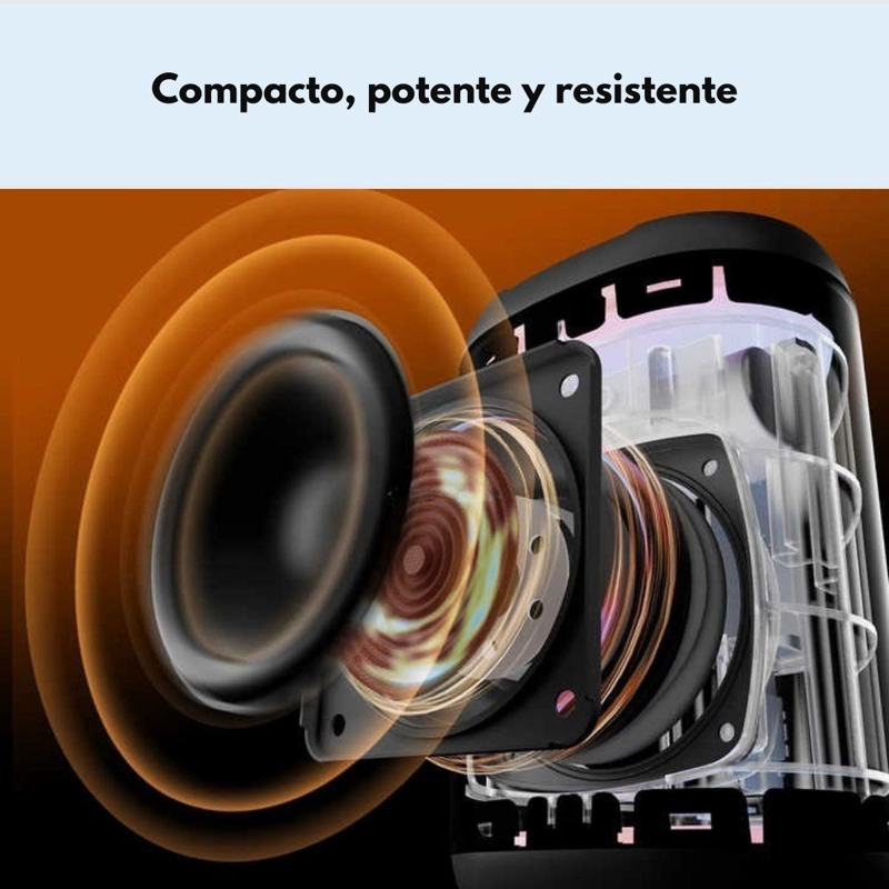 PARLANTE BLUETOOTH OUTDOOR IPX7 MINIBOOMBOX 15W W‑KING D110 - 3