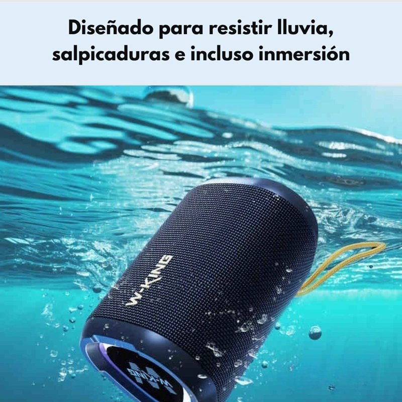 PARLANTE BLUETOOTH OUTDOOR IPX7 MINIBOOMBOX 15W W‑KING D110 - 4