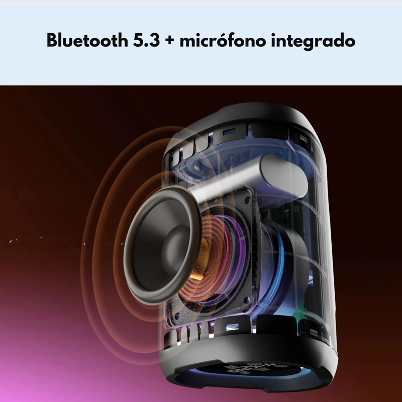 PARLANTE BLUETOOTH OUTDOOR IPX7 MINIBOOMBOX 15W W‑KING D110 - 6