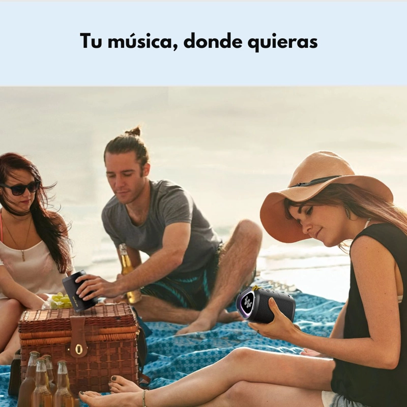 PARLANTE BLUETOOTH OUTDOOR IPX7 MINIBOOMBOX 15W W‑KING D110 - 7