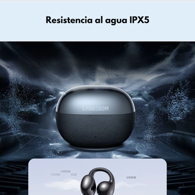AUDIFONOS DEPORTIVOS INALAMBRICOS IPX5 32H LANGSDOM TS30 - 6