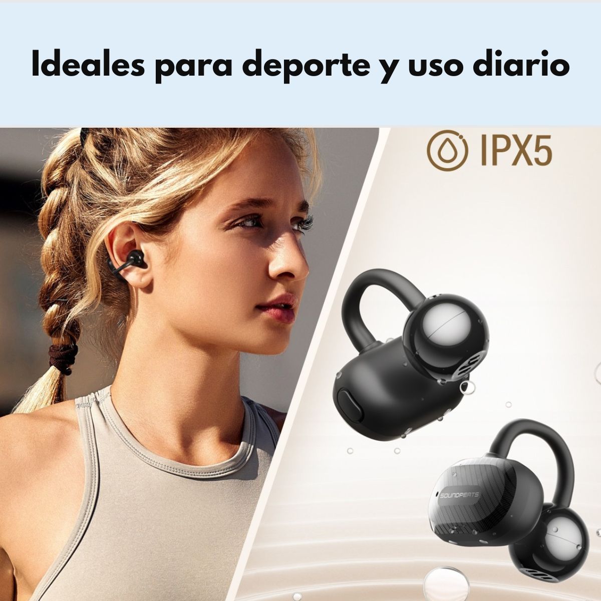 AUDIFONOS BLUETOOTH DEPORTIVOS OPEN-EAR SOUNDPEATS CLIP1 - 6