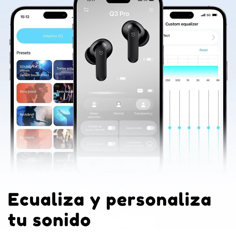 AUDIFONOS BLUETOOTH 6.0 TWS ANC SOUNDPEATS Q3 PRO - 4
