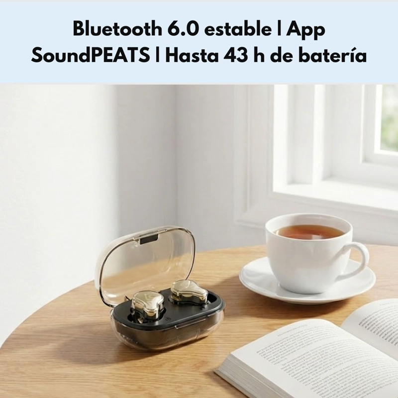 AUDIFONOS BLUETOOTH HI RES TWS ANC SOUNDPEATS H3 - 8