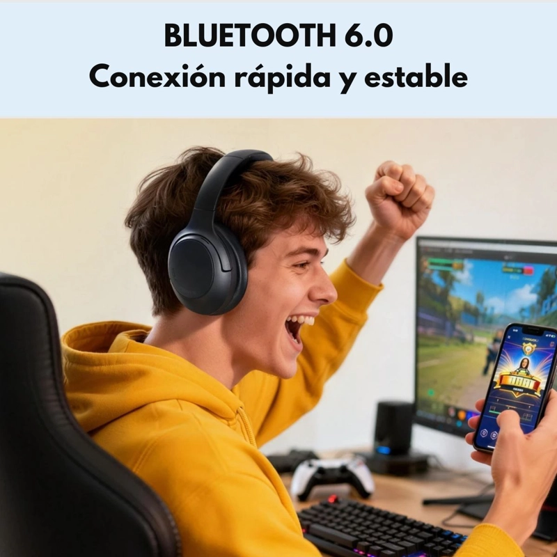 AUDIFONOS BLUETOOTH 95HRS ANC HIRES SOUNDPEATS COVE PRO - 4