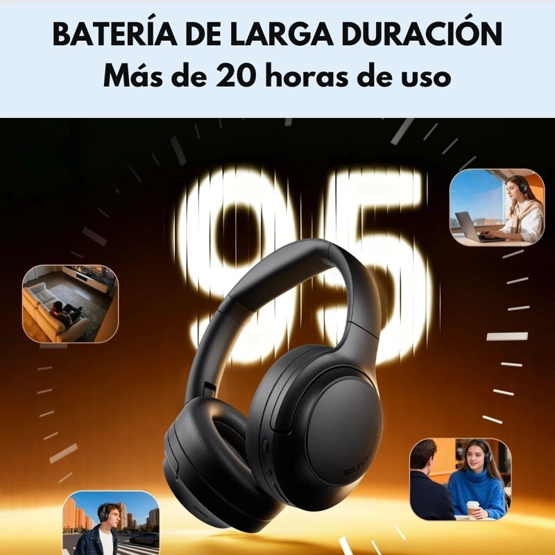 AUDIFONOS BLUETOOTH 95HRS ANC HIRES SOUNDPEATS COVE PRO - 6