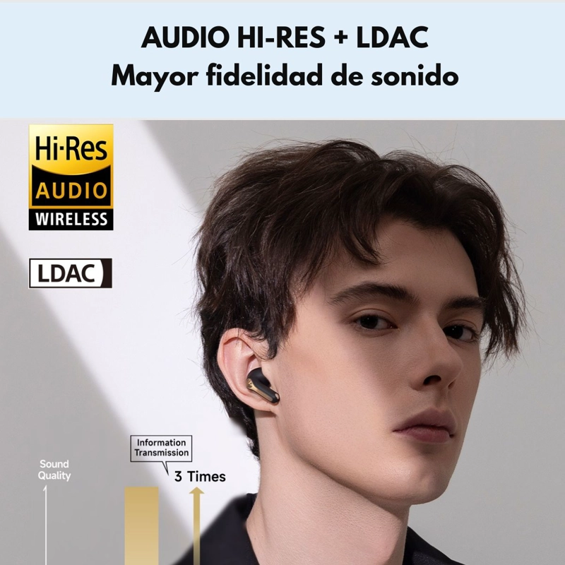 AUDIFONOS BLUETOOTH ANC HIRES SOUNDPEATS CAPSULE 3 PRO PLUS - 8