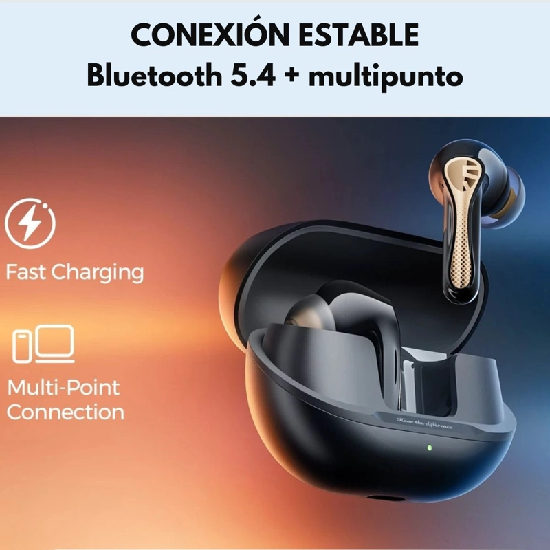 AUDIFONOS BLUETOOTH ANC HIRES SOUNDPEATS AIR5 PRO PLUS - 5