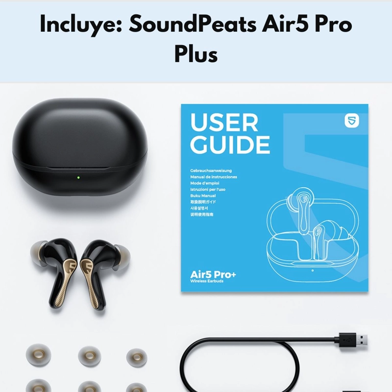 AUDIFONOS BLUETOOTH ANC HIRES SOUNDPEATS AIR5 PRO PLUS - 9