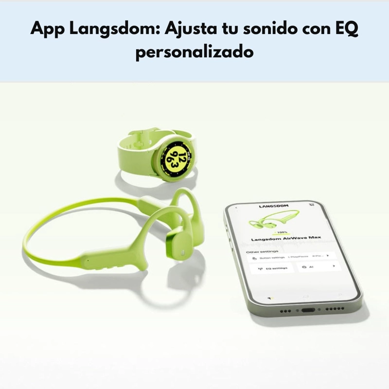 AUDIFONOS OPEN EAR DEPORTIVOS IP67 APP LANGSDOM AIRWAVE MAX - 3