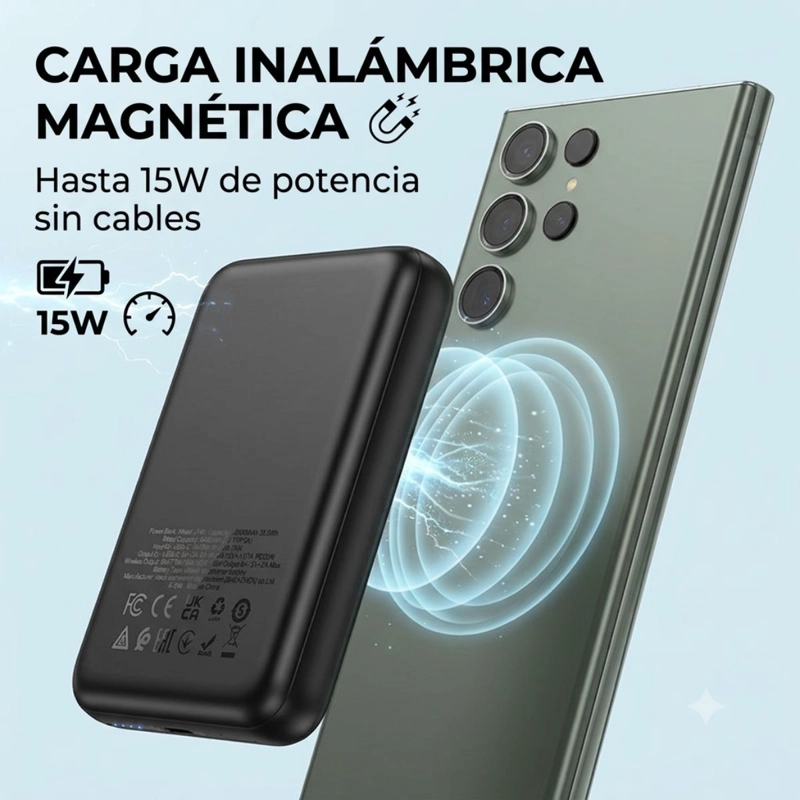 BATERIA PORTATIL POWERBANK HOCO J141 MAG - 3