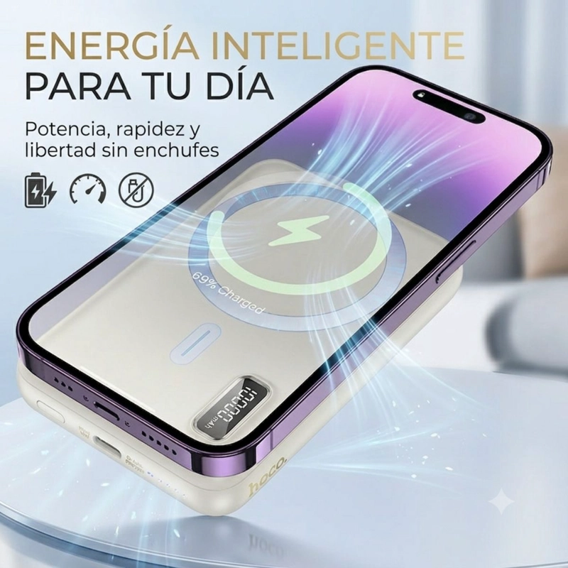 BATERIA PORTATIL POWERBANK HOCO J141 MAG - 8