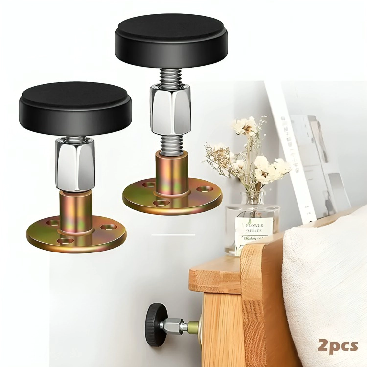 TOPE CAMA PARED MUEBLE AJUSTABLE ANTIVIBRACION 2 UNIDADES - 5