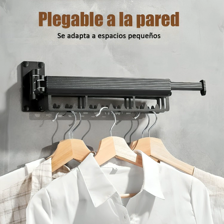 TENDEDERO PLEGABLE COLGADORES DE ROPA AJUSTABLE - 1
