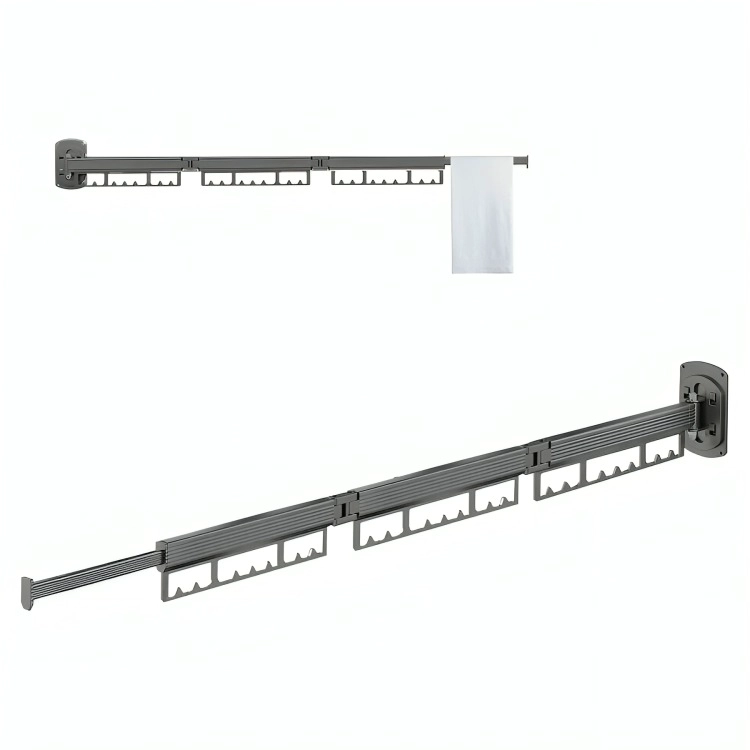 TENDEDERO PLEGABLE COLGADORES DE ROPA AJUSTABLE - 3