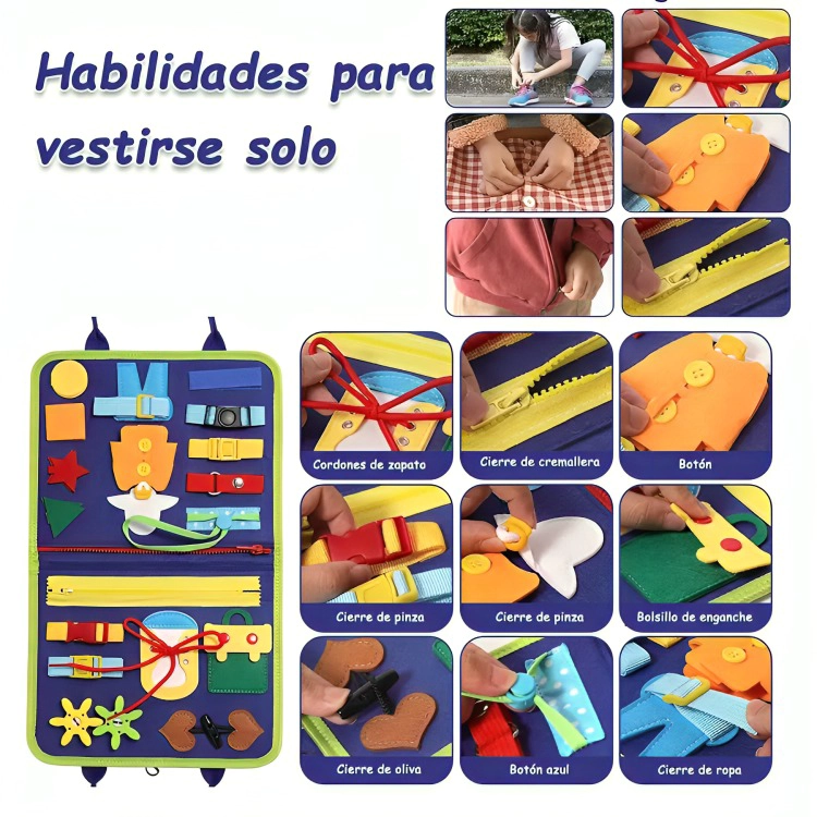 LIBRO SENSORIALES INTERACTIVON JUEGO EDUCATIVO - 3
