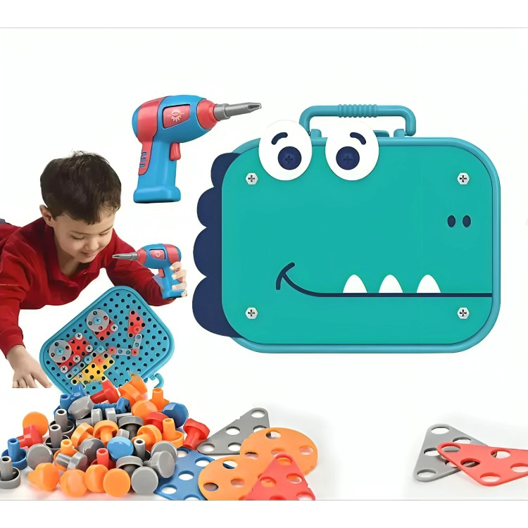 JUGUETE PUZZLES HERRAMIENTA TORNILLOS TALADRO - 1