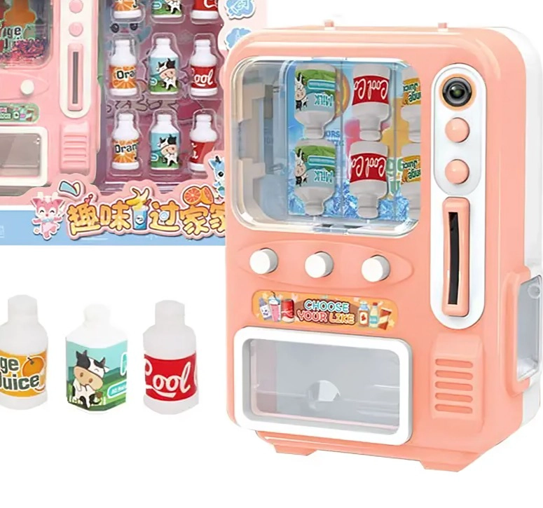 MINI MAQUINA EXPENDEDORA PARA NIÑOS JUGUETE SALMON - 1