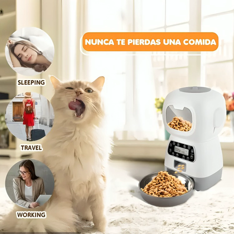 DISPENSADOR AUTOMATICO DE ALIMENTOS PARA MASCOTAS - 4