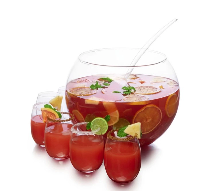 JUEGO PONCHERA COCTELERA  8 PZS - 1