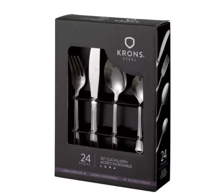 JUEGO DE CUCHILLERIA 24 PIEZAS LUNA KRONS - 3