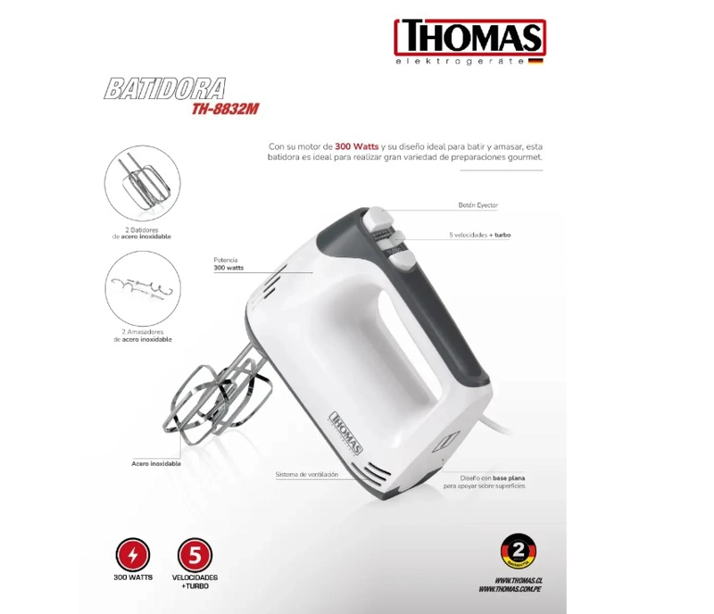 BATIDORA MANUAL TH-8832M - 6
