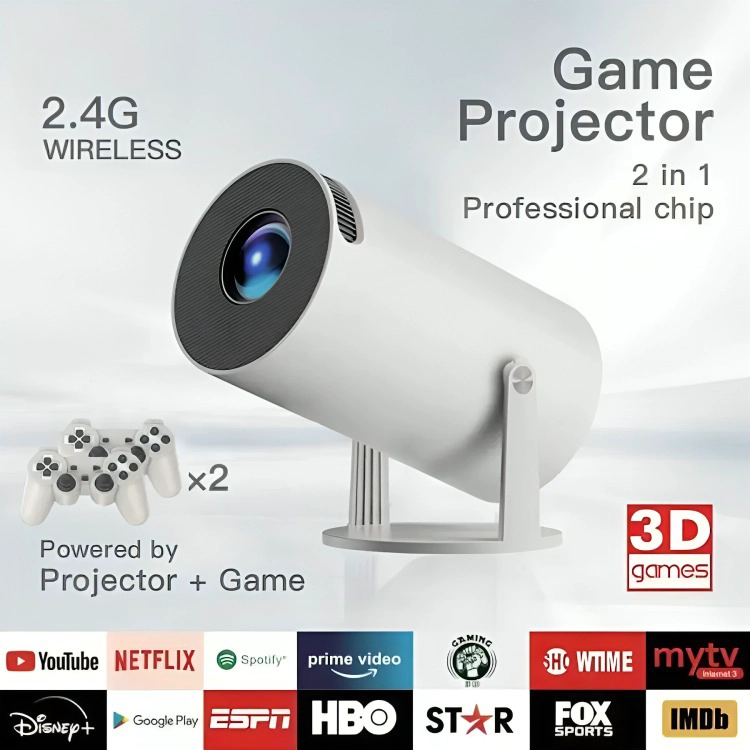 PROYECTOR PORTATIL CON CONSOLA UHD WIFI BLUETOOTH - 2