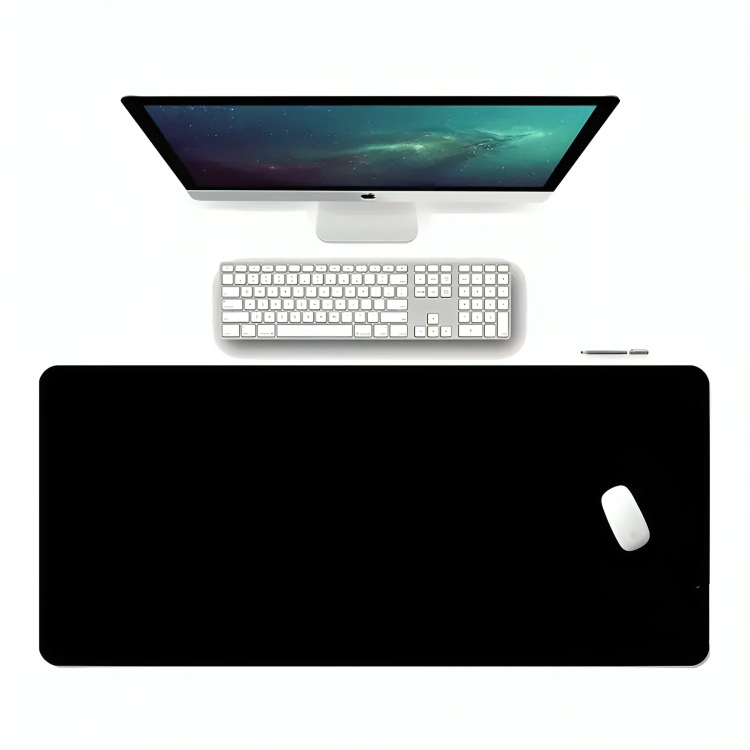 MOUSE PAD ALFOMBRILLA PROTECTOR ANTIDESLIZANTE 80X40 NEGRO - 1