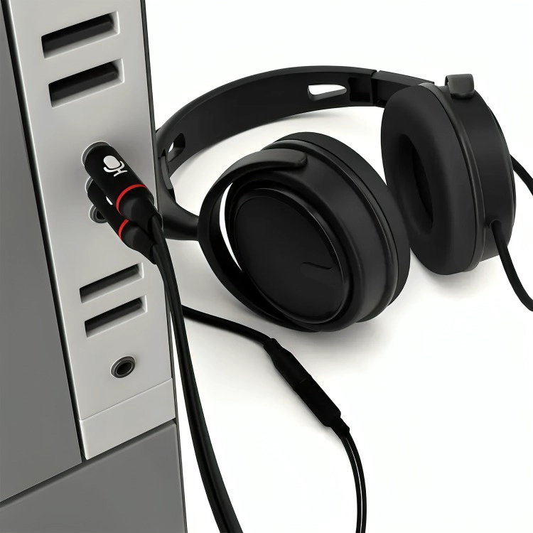 CABLE ADAPTADOR 3.5MM PARA AUDIFONOS CON MICROFONO - 3