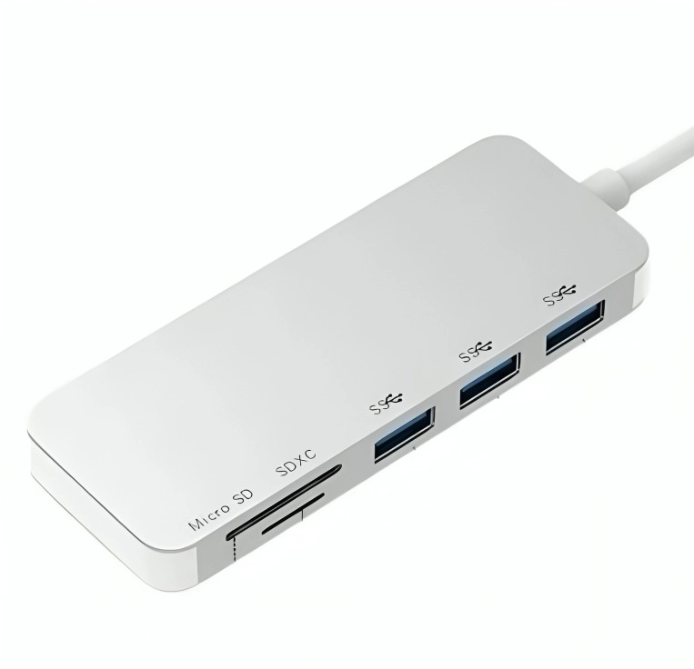 ADAPTADOR TYPE C TIPO C 3 X USB 3.0, TF, MICRO SD 5EN1 - 2