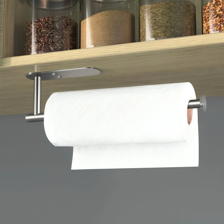 PORTAROLLOS TOALLA DE PAPEL NOVA DE ACERO INOX AUTOADHESIVO - 1