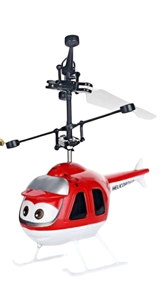 HELICOPTERO INFANTIL ROJO CON CONTROL REMOTO JUGUETE INTERACTIVO - 1