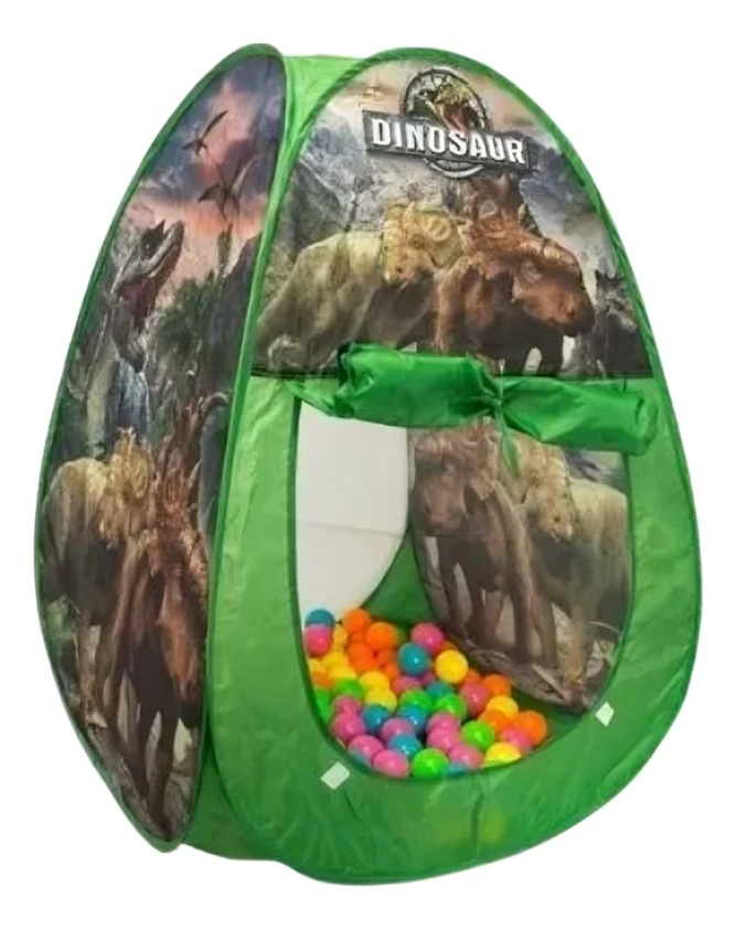 CARPA INFANTIL DE DINOSAURIO CON 20 PELOTAS - 2