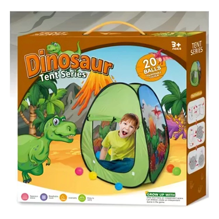 CARPA INFANTIL DE DINOSAURIO CON 20 PELOTAS - 3