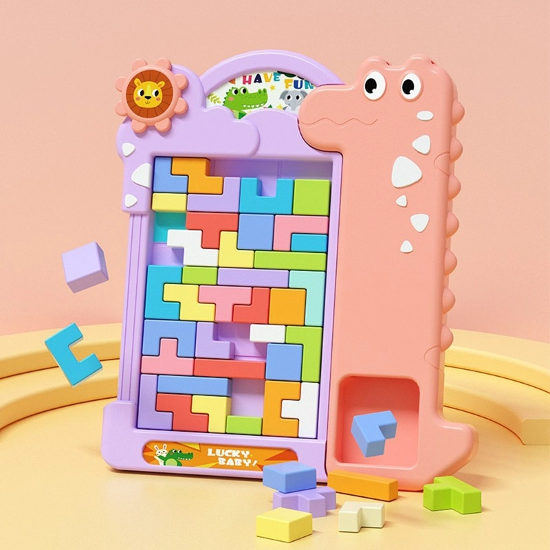 TETRIS DINOSAURIO ROSADO - 2