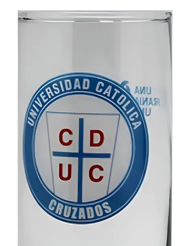 SET 2 VASOS PC UNIVERSIDAD CATOLICA - 3