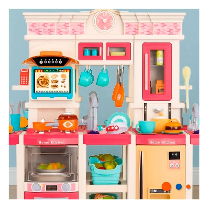 COCINA 1 METRO X 1 METRO(108PCS) ROSADA - 4