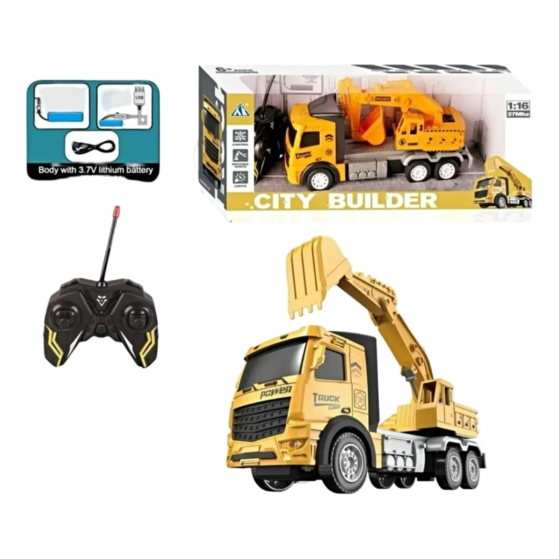 EXCAVADORA RECARGABLE CON CONTROL REMOTO - 4