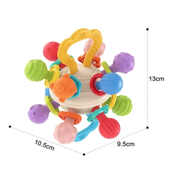PELOTA ESTIMULANTE BEBE DE GOMA - 1